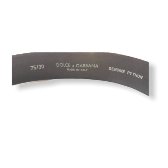 DOLCE & GABBANA  Vintage Python Belt 75/30